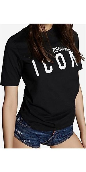 Dsquared2 Print-Shirt Dsquared2 ICON Logo Damen T-Shirt Schwarz günstig online kaufen