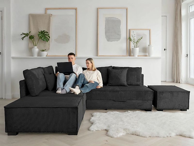 Home affaire Ecksofa "Night & Day L-Form, Breite 316 cm mit Dauer-Schlaffun günstig online kaufen