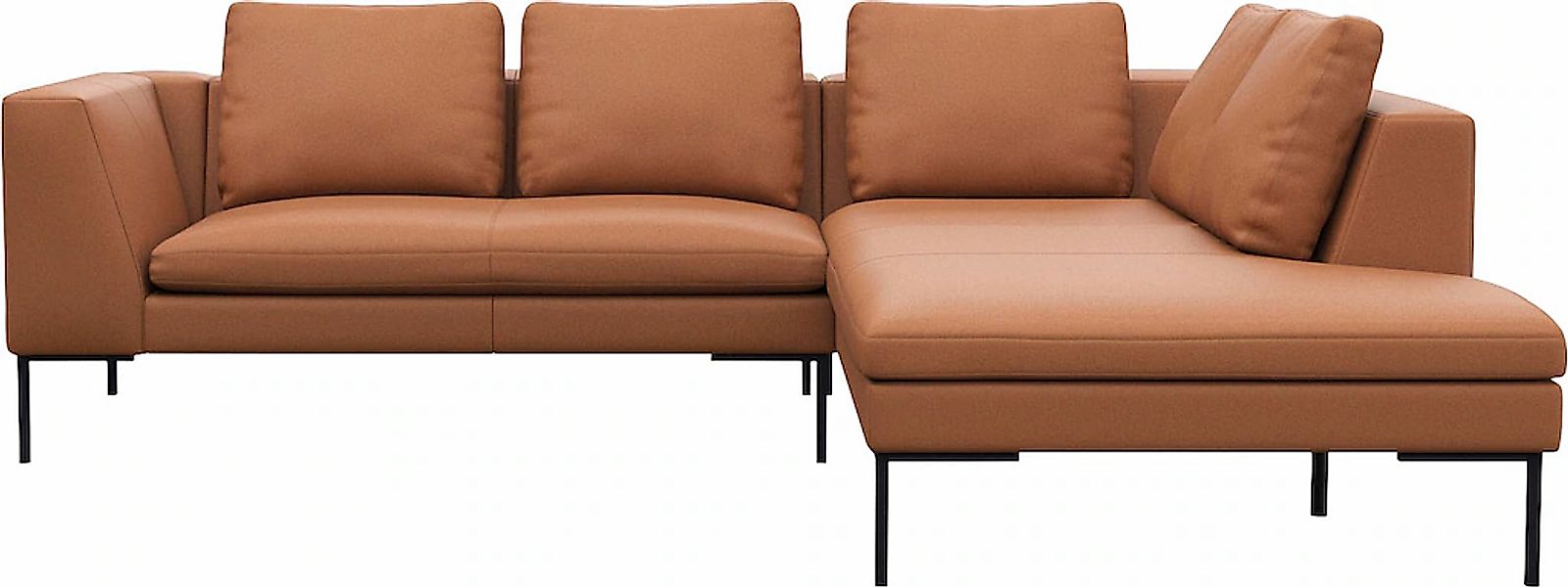 FLEXLUX Ecksofa "Loano, superbequemer Sitzkomfort durch Kaltschaum im Sitz, günstig online kaufen