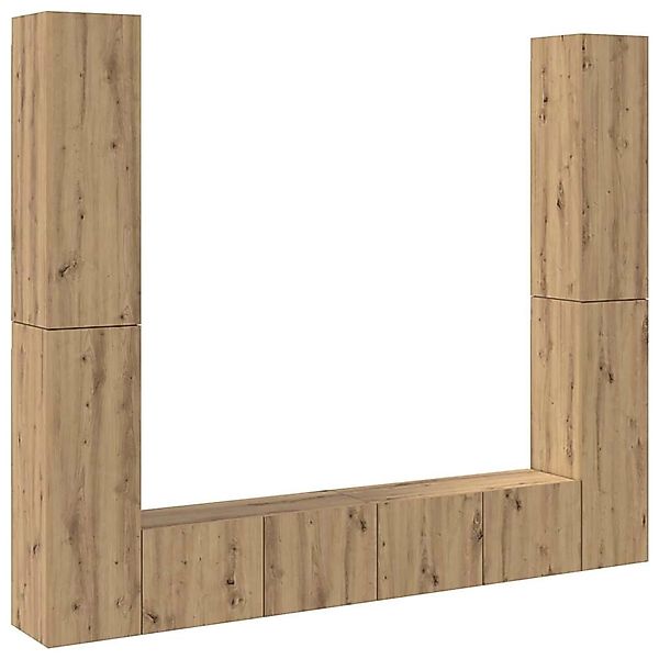 vidaXL TV-Wandschränke 6 Stk Artisan-Eiche Holzwerkstoff 3328986 günstig online kaufen