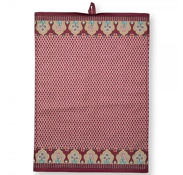 PiP Studio Geschirrtuch Geschirrtuch Flower Festival Scallop Dark Pink günstig online kaufen