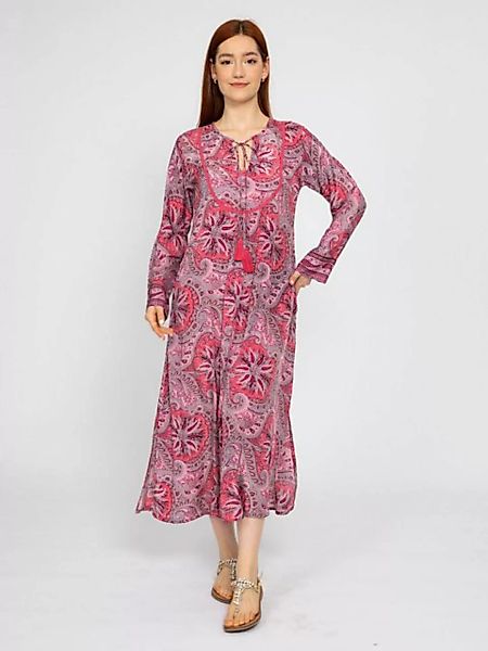 VICCI Germany A-Linien-Kleid aus Seide mit Paisleydruck günstig online kaufen