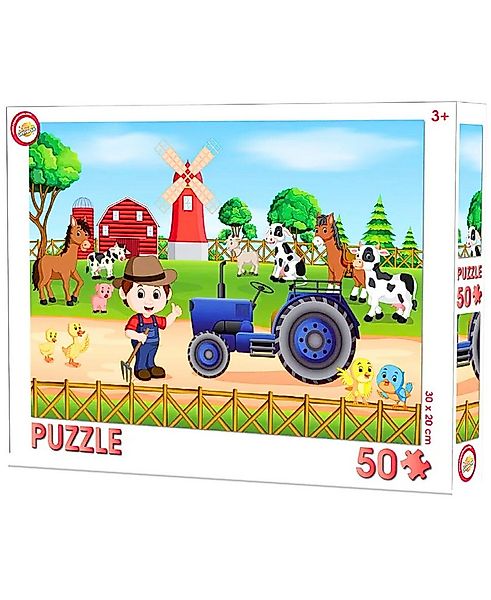 Puzzle Bauernhof, 50 Puzzleteile, Kinderpuzzle 50 Teile ab 3 Jahre günstig online kaufen