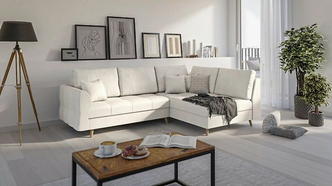 S-Style Möbel Ecksofa Cuba im skandinavischen Design, Ottomane links oder r günstig online kaufen