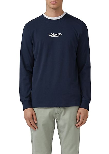 s.Oliver Langarmshirt mit Logo Schriftzug günstig online kaufen