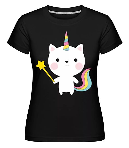 Zaubernde Einhorn Katze · Shirtinator Frauen T-Shirt günstig online kaufen