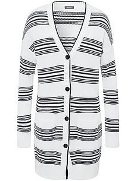 Long-Strickjacke BASLER blau günstig online kaufen