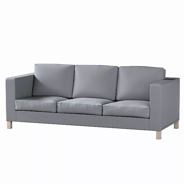 Bezug für Karlanda 3-Sitzer Sofa nicht ausklappbar, kurz, silbergrau, Bezug günstig online kaufen