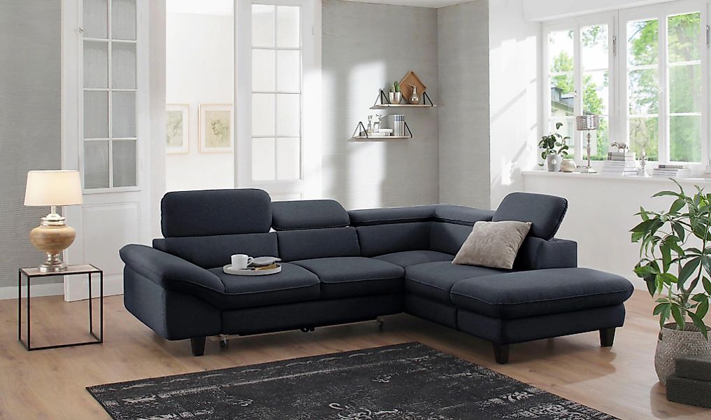 Home affaire Ecksofa "Pilot L-Form", mit Kopfteilverstellung, wahlweise mit günstig online kaufen
