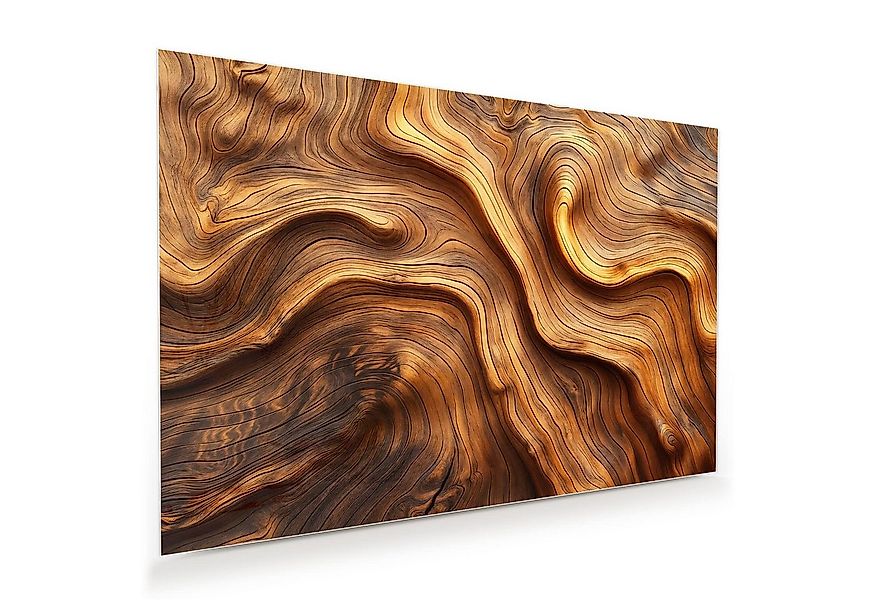 Primedeco Glasbild Wandbild Holzstruktur mit Aufhängung, Holz (21 verschied günstig online kaufen