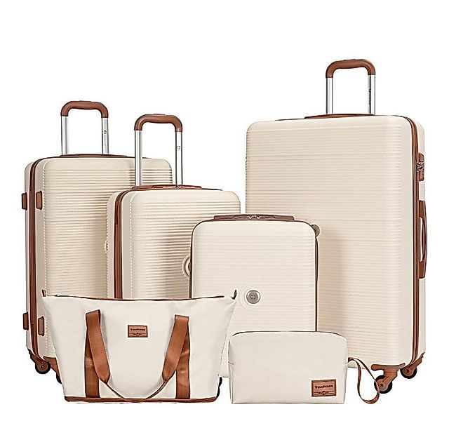 Travelhouse Trolleyset Bari, 4 Rollen, (Spar-Set, 6 tlg., Hartschalen Troll günstig online kaufen
