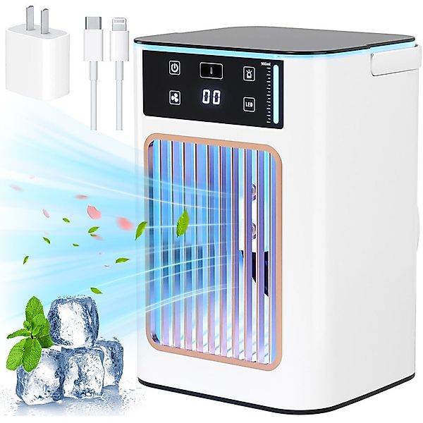 RWEUOQ Standventilator Tragbare Klimaanlage mit LCD, günstig online kaufen