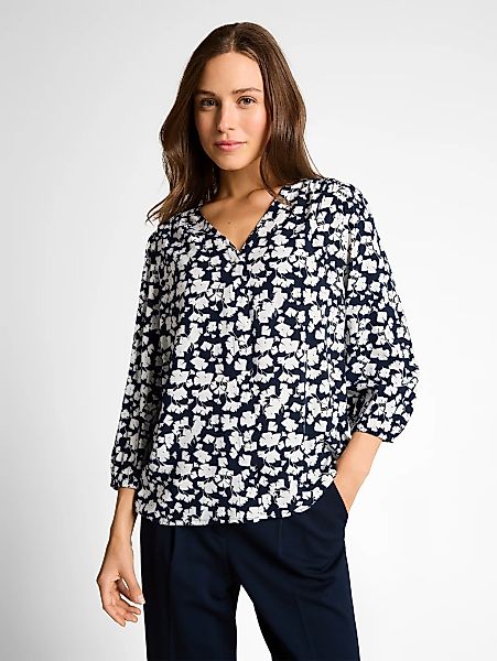TOM TAILOR Klassische Bluse mit All-Over Print günstig online kaufen