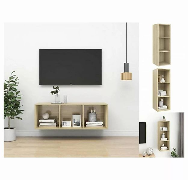 vidaXL TV-Schrank TV-Wandschrank Sonoma-Eiche 37x37x107cm Spanplatte günstig online kaufen