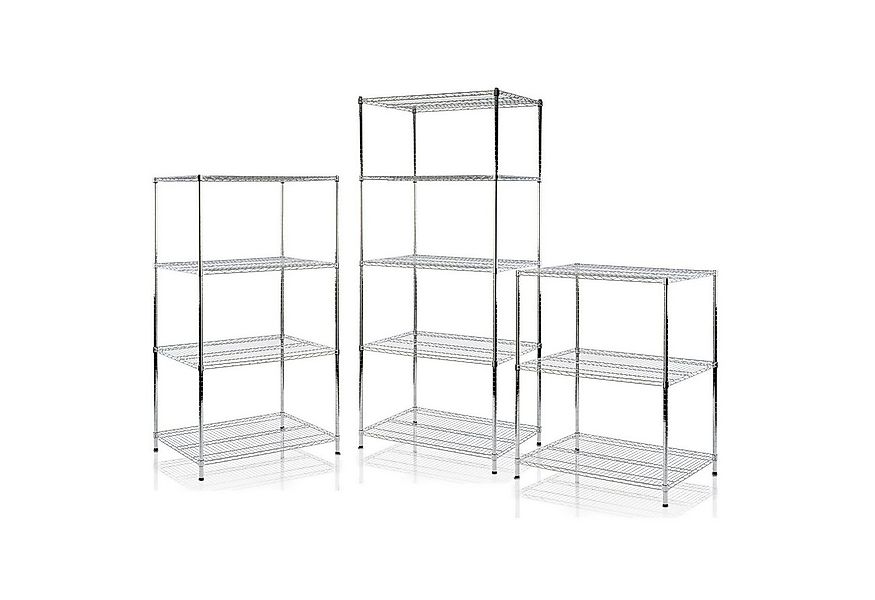 casa pura Regal Everest, Gitterregal in 7 Größen, Standregal aus Stahl, 3 B günstig online kaufen