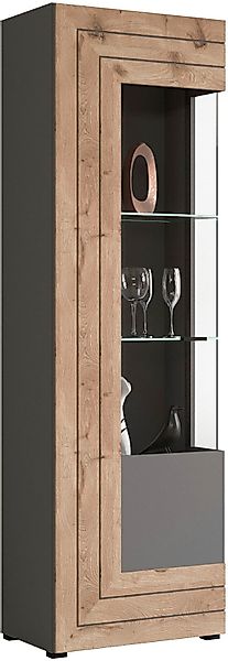 INOSIGN Vitrine »Aalborg, Höhe 194 cm, 1 Glastür, 2 Glaseinlegeböden, Metal günstig online kaufen