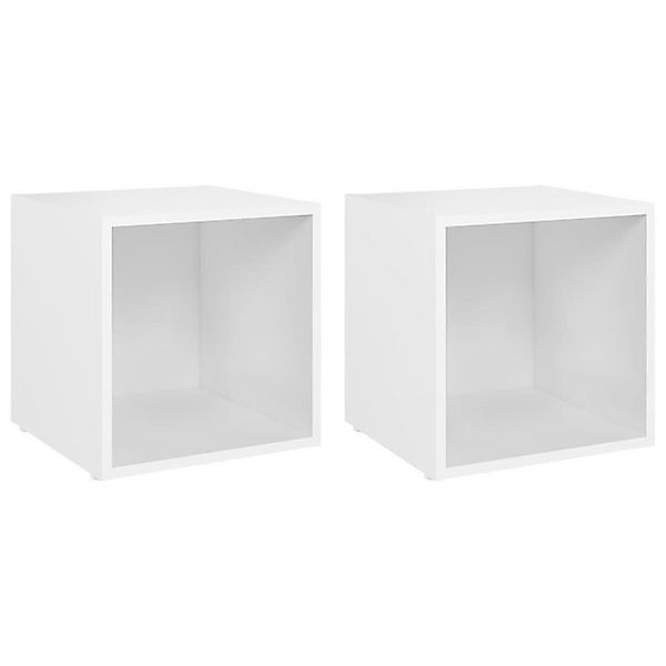 furnicato TV-Schrank TV-Schränke 2 Stk. Weiß 37x35x37 cm Holzwerkstoff (1-S günstig online kaufen