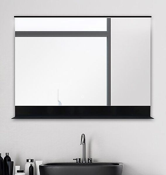 Talos Badspiegel »BLACK HOME« BxH: 80x60 cm, energiesparend günstig online kaufen