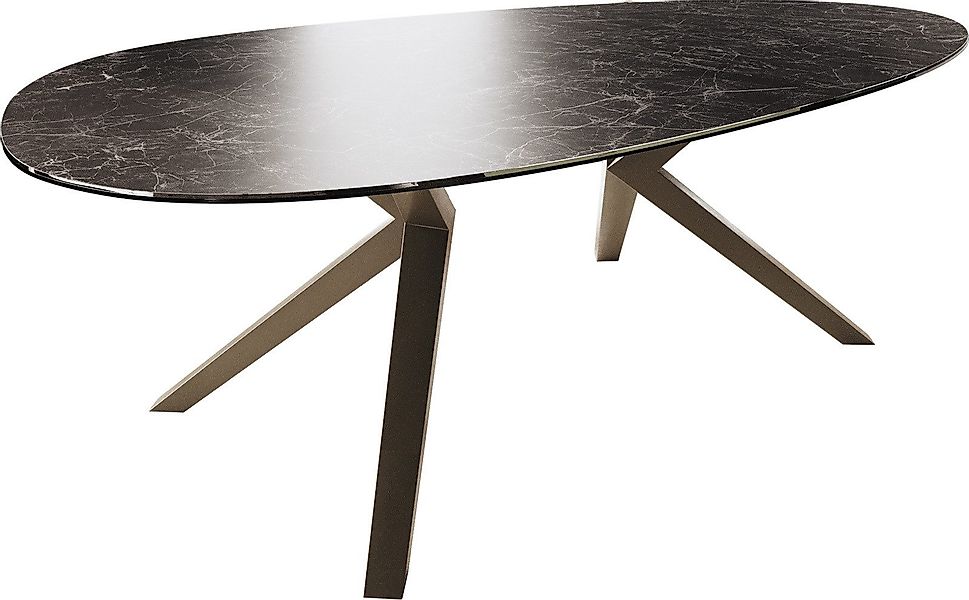 DELIFE Esstisch Edge, Oval Keramik Laminam® günstig online kaufen