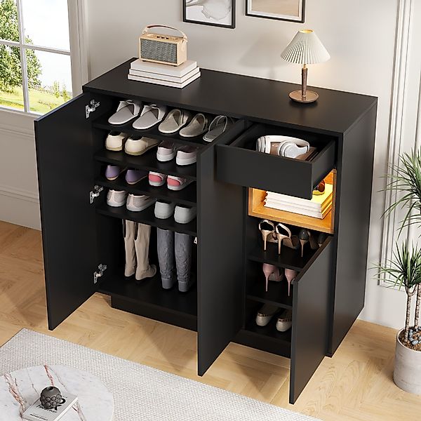 STILVORA Schuhschrank mit Schublade,Aufwahrungsschrank Schuhregal mit günstig online kaufen