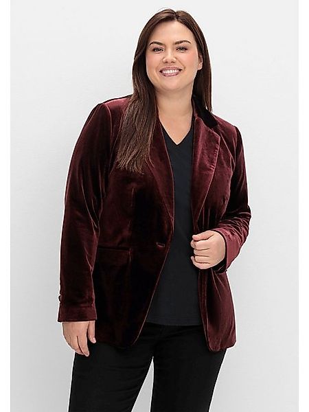 Sheego Jackenblazer Große Größen aus Samt-Qualität, günstig online kaufen