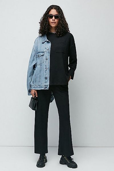 C&CITY Hosenanzug Taschen-T-Shirt und Schlaghosen-Set günstig online kaufen