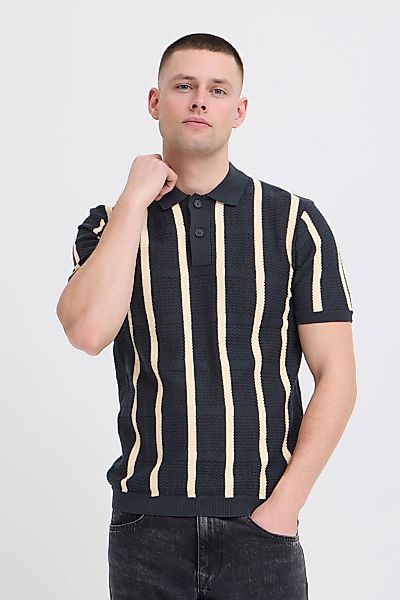 Blend Poloshirt "BHDarin Striped" Gestreiftes Feinstrick-Poloshirt mit Stri günstig online kaufen