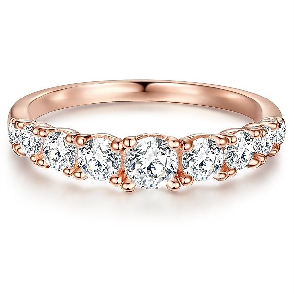Trilani Silberring roségold, mit Zirkonia günstig online kaufen