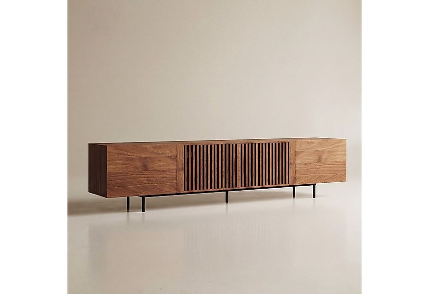 oleyluckidea TV-Schrank Mid-Century TV-Lowboard in Walnuss für 80-Zoll TVs günstig online kaufen