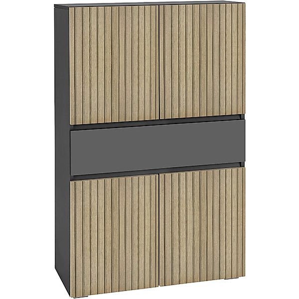 Home affaire Midischrank "Wisla", mit 4 Türen & 1 Schublade, Breite 76 cm, günstig online kaufen