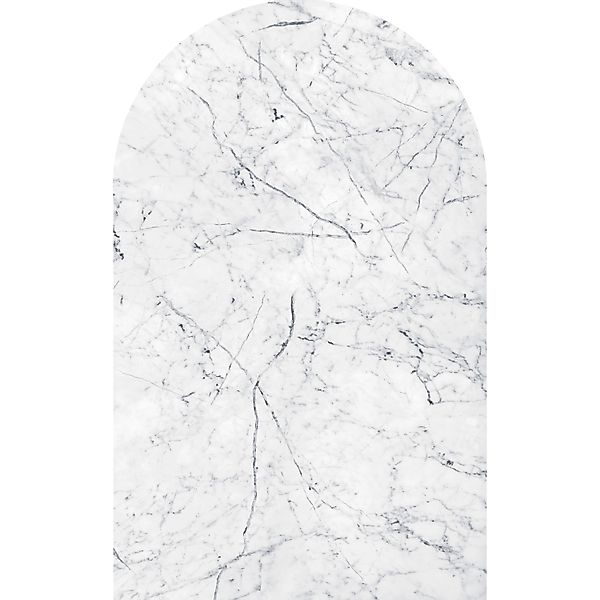 Sanders & Sanders Selbstklebende Runde Tapete Marmor Schwarz-Weiß 127 x 200 günstig online kaufen