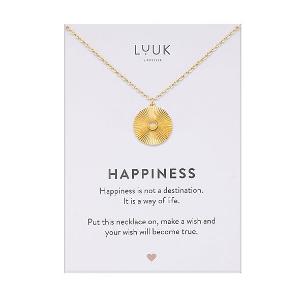 LUUK LIFESTYLE Kette mit Anhänger Geriffelte günstig online kaufen