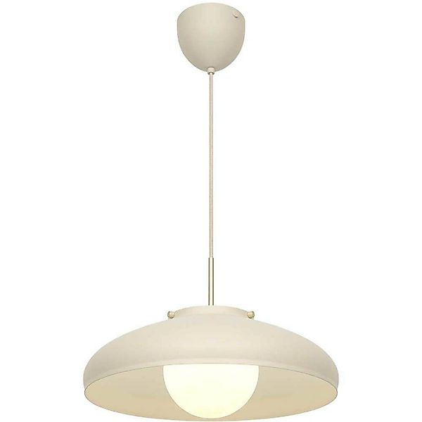 Pendelleuchte Latif, beigefarben, Ø 40 cm, Messing günstig online kaufen