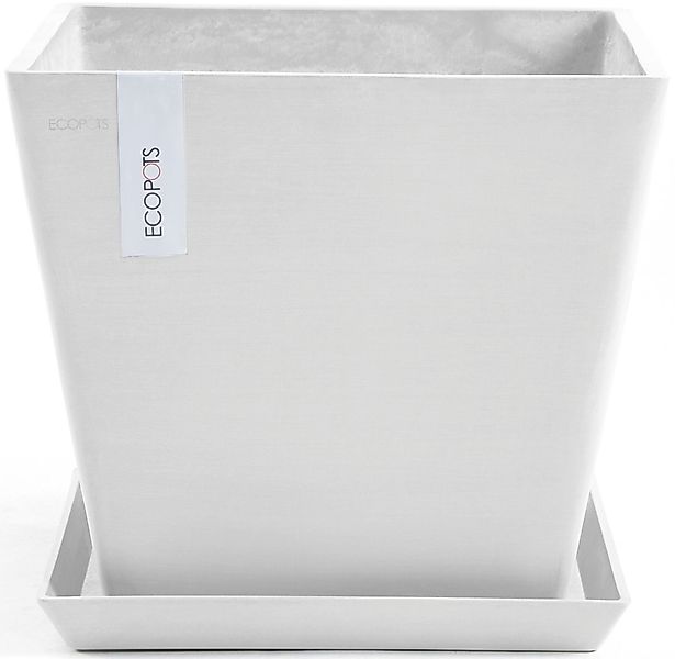 ECOPOTS Blumentopf Rotterdam 30 Weiß, für günstig online kaufen