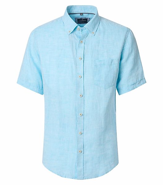 CASAMODA Kurzarmhemd "CASAMODA Leinenhemd Kurzarm uni" günstig online kaufen