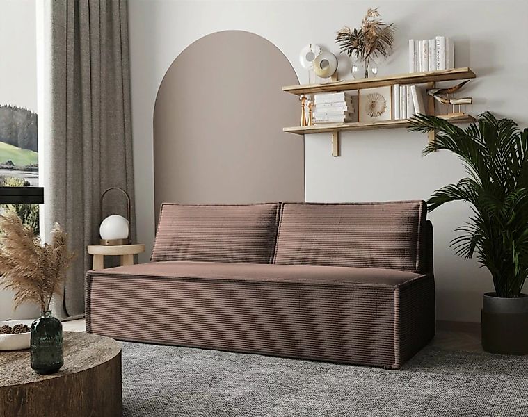Fun Möbel Schlafsofa Sofa Designersofa EMMA 3-Sitzer mit Schlaffunktion, in günstig online kaufen