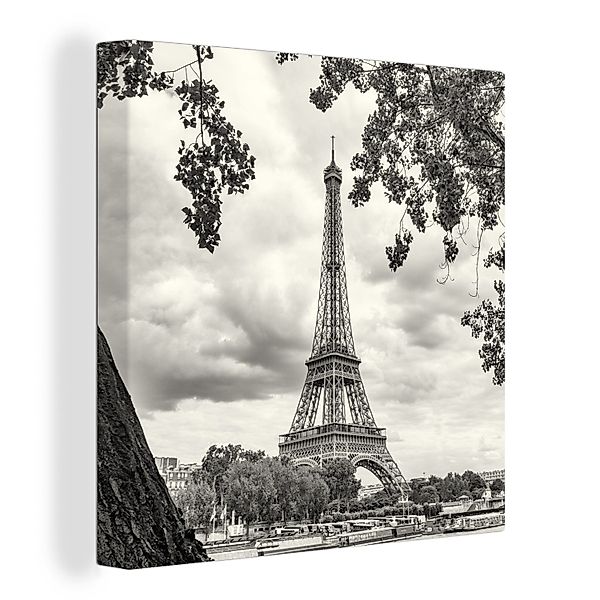 OneMillionCanvasses® Leinwandbild Eiffelturm durch die Bäume, günstig online kaufen