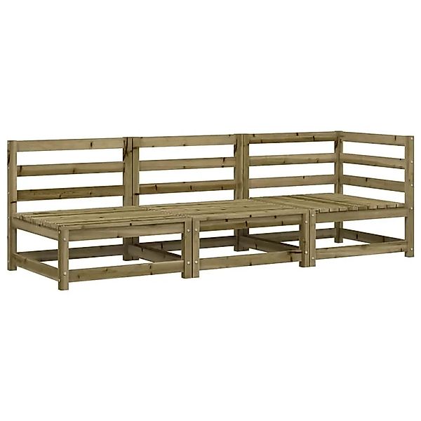vidaXL Gartensofa 3-Sitzer Kiefernholz Imprägniert 837955 günstig online kaufen