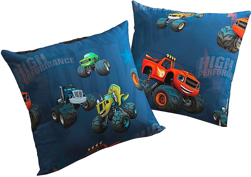 Wirth Dekokissen "Trucks" Nickelodeon, Kissenhülle ohne Füllung, 2 Stück günstig online kaufen