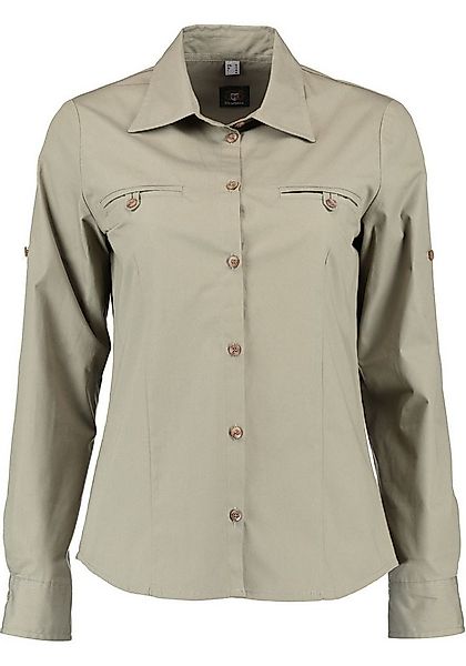 OS Trachten Outdoorbluse Osoty Damen Langarmbluse mit 2 Paspeltaschen mit L günstig online kaufen