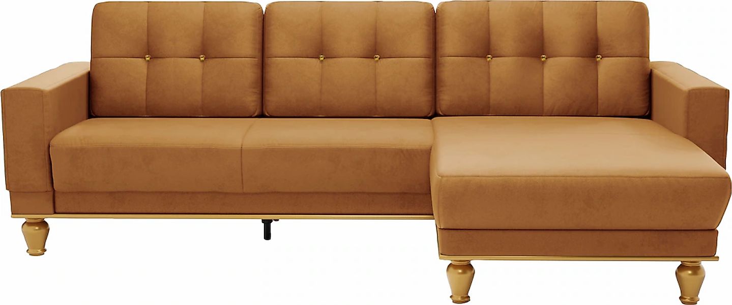 sit&more Ecksofa »Orient 5 L-Form«, mit Strass-Stein, wahlweise mit Bettfun günstig online kaufen