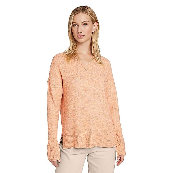 Tom Tailor Cozy V-ausschnitt Sweater XL Clay Rose Melange günstig online kaufen