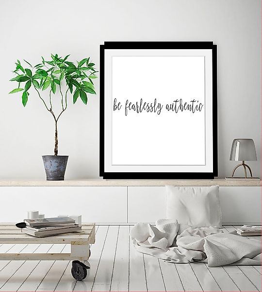 queence Bild »Spruch«, Schwarz-Weiß-Schriftzug-Motivationsbilder, HD Premiu günstig online kaufen