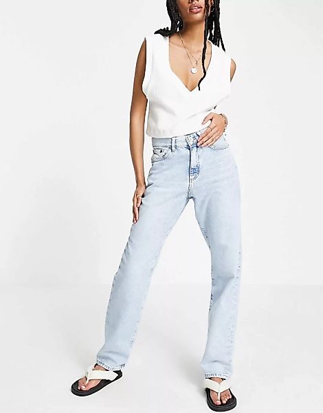 French Connection – Jeans in verwaschenem Hellblau günstig online kaufen