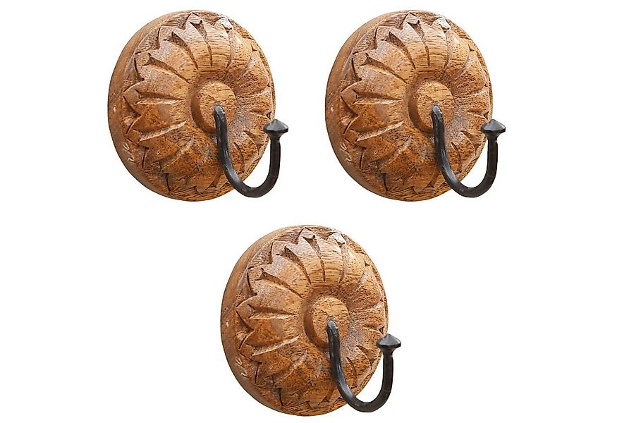 Marrakesch Orient & Mediterran Interior Handtuchhalter 3er Set Boho Haken A günstig online kaufen