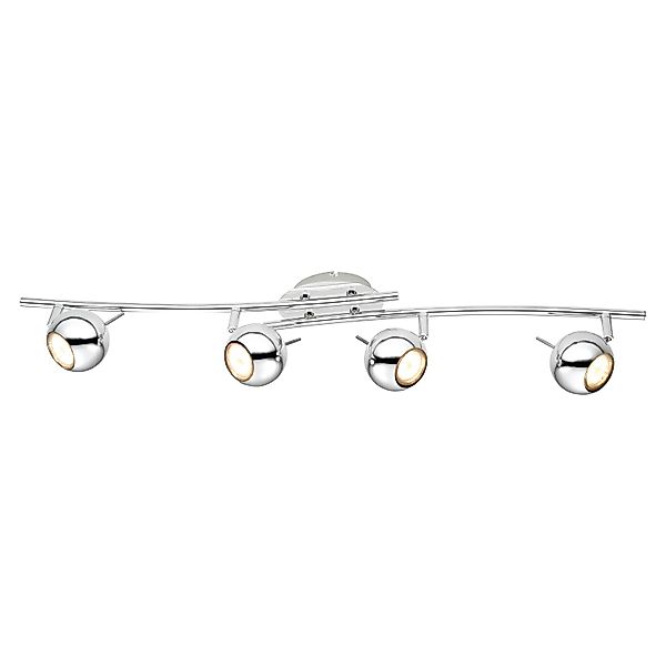 LED-Deckenstrahler Scordia 4-flammig Chrom 4xGU10 3,5 W Warmweiß 370,m ca.8 günstig online kaufen