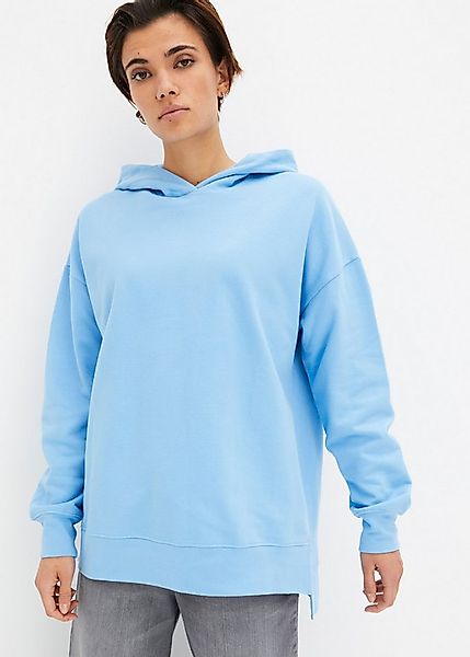 bonprix Hoodie Oversize-Passform, aus Baumwolle, mit seitlichen Schlitzen günstig online kaufen