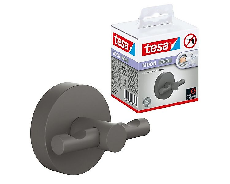 tesa Klebehaken MOON Bademantelhaken ohne Bohren - 7,2 x 6,5 x 5,3 cm, Bade günstig online kaufen