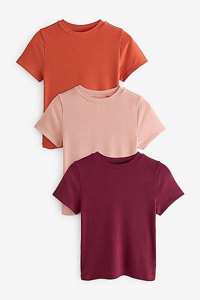 Next T-Shirt Superweiches, geripptes T-Shirt aus günstig online kaufen