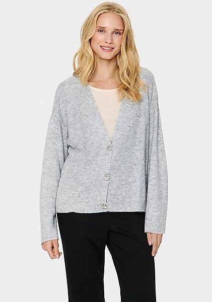 Saint Tropez Strickjacke HayaSZ Cardigan aus Glitzergarn günstig online kaufen